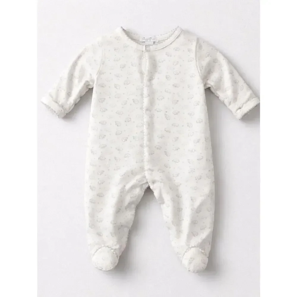 Kissy Kissy Pima cotton baby elephant print footie Newborn